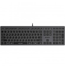 Клавиатура A4Tech Fstyler FX60H серый USB slim LED (FX60H GREY/WHITE)                                                                                                                                                                                     