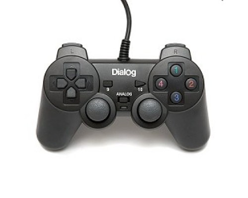 Dialog Action GP-A11, черный Геймпад, вибрация, 12 кнопок, USB