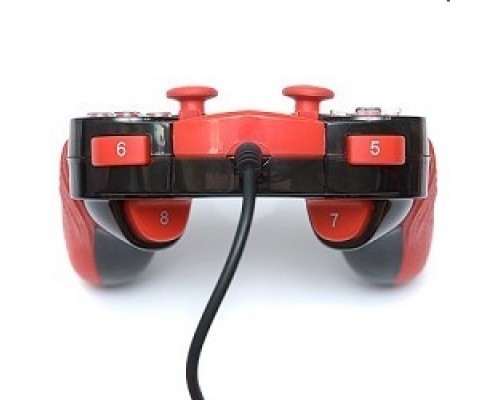 Dialog Action GP-A15, черно-красный Геймпад, вибрация, 12 кнопок, USB