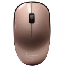 Gembird MUSW-111-RG Мышь беспроводная, розовое золото, 2кн.+колесо-кнопка, 1200DPI, 2.4ГГц                                                                                                                                                                