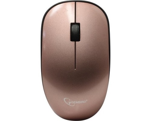 Gembird MUSW-111-RG Мышь беспроводная, розовое золото, 2кн.+колесо-кнопка, 1200DPI, 2.4ГГц