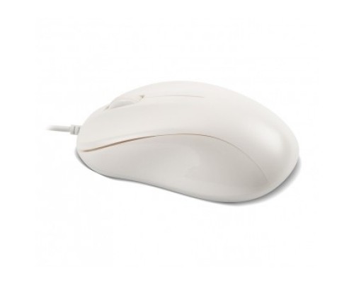 CBR CM 131c White, Мышь проводная, оптическая, USB, 1200 dpi, 3 кнопки и колесо прокрутки, ABS-пластик, возможность нанесения логотипа, длина кабеля 2 м, цвет белый