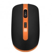 CBR CM 554R Black-Orange, Мышь беспроводная, оптическая, 2,4 ГГц, на аккумуляторах, 800/1200/1600 dpi, 3 кнопки и колесо прокрутки, выключатель питания, кабель в комплекте, цвет чёрный-оранжевый                                                        
