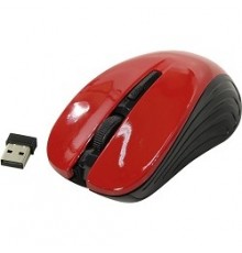 Oklick 545MW черный/красный оптическая (1600dpi) беспроводная USB (4but) [368631]                                                                                                                                                                         