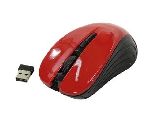 Oklick 545MW черный/красный оптическая (1600dpi) беспроводная USB (4but) [368631]