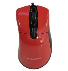Gembird MOP-415-R Мышь, USB, красный, 3кн.+колесо-кнопка, 2400DPI кабель 1.4м                                                                                                                                                                             