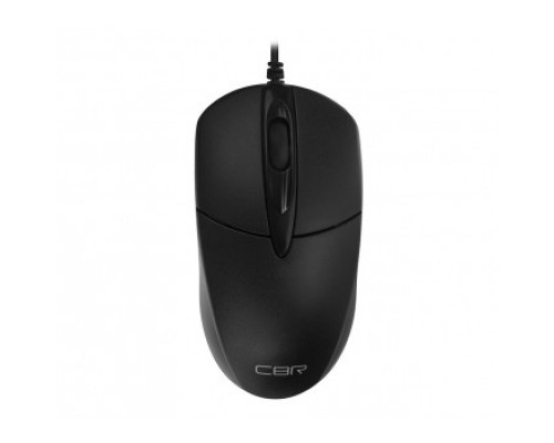 CBR CM 211 Black, Мышь проводная, оптическая, USB, 1000 dpi, 3 кнопки и колесо прокрутки, переходник с USB на PS/2 в комплекте, длина кабеля 1,8 м, цвет чёрный