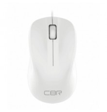 CBR CM 131 White, Мышь проводная, оптическая, USB, 1200 dpi, 3 кнопки и колесо прокрутки, ABS-пластик, длина кабеля 2 м, цвет белый                                                                                                                       