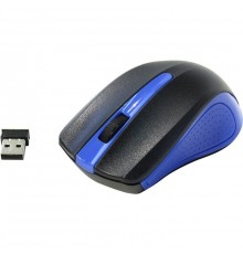 Мышь Oklick 485MW black/blue optical (1200dpi) cordless USB (2but) [997826]                                                                                                                                                                               