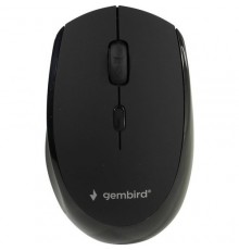 Gembird MUSW-354 Мышь беспроводная, черный, бесш.клик, soft touch,3кн.+колесо-кнопка, 2400DPI, 2,4ГГц                                                                                                                                                     