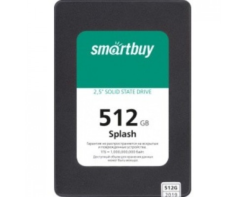 Диск Smartbuy SSD 512Gb Splash SBSSD-512GT-MX902-25S3 SATA3.0