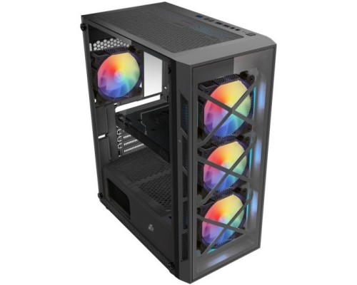 Корпус ATX 1STPLAYER FIREBASE XP-G XP-G-BK-4F1