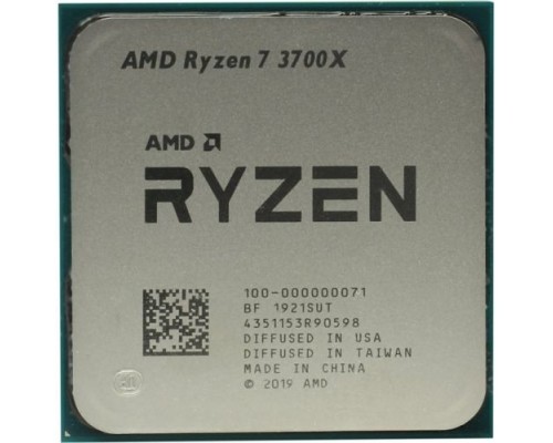 CPU AMD Ryzen 7 3700X OEM 100-000000071(А )3.6GHz up to 4.4GHz/8x512Kb+32Mb, 8C/16T, Matisse, 7nm, 65W, unlocked, AM4
