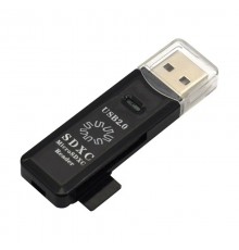 RE2-100BK2.0 Устройство ч/з карт памяти / SD / TF / USB PLUG / BLACK                                                                                                                                                                                      