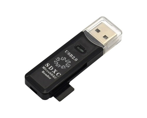 RE2-100BK2.0 Устройство ч/з карт памяти / SD / TF / USB PLUG / BLACK