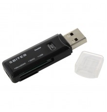 RE3-200BK Устройство ч/з карт памяти RE3-200BK USB3.0 / SD / TF / USB PLUG / BLACK                                                                                                                                                                        