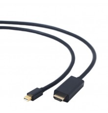 Кабель DisplayPort mini-HDMI, 20M/19M, экран, 1,8м, черный [BXP-CC-mDP-HDMI-018]                                                                                                                                                                          