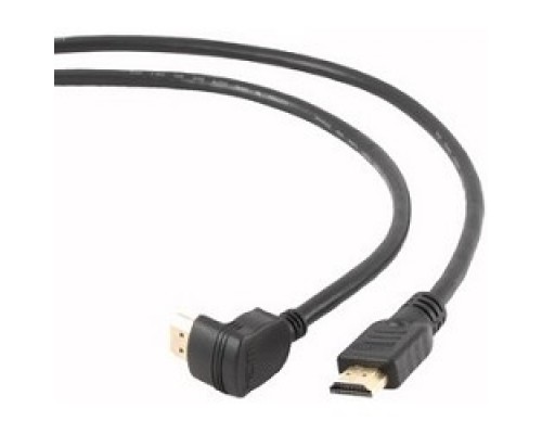 Кабель HDMI v1.4, 19M/19M, угловой разъем, позол.раз., экран, 1.8м, черный [BXP-CC-HDMI490-018]