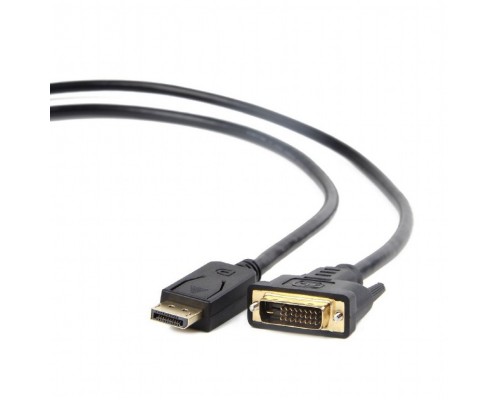 Кабель DisplayPort - DVI, 20M/24+1M, позолоченные контакты, 1,8м, черный [BXP-CC-DPM-DVIM-018]
