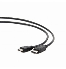 Кабель DisplayPort - HDMI, 20M/19M, однонаправленный конвертор сигнала с DisplayPort в HDMI, 1м, черный [BXP-CC-DP-HDMI-010]                                                                                                                              