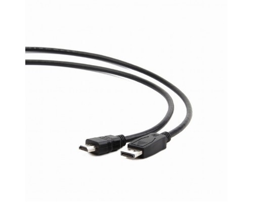 Кабель DisplayPort - HDMI, 20M/19M, однонаправленный конвертор сигнала с DisplayPort в HDMI, 1м, черный [BXP-CC-DP-HDMI-010]