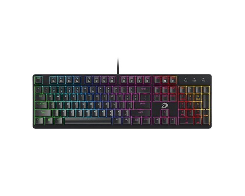 Клавиатура проводная Dareu EK1280s Black (черный), подсветка Rainbow, D-свитчи Red, раскладка клавиатуры ENG/RUS