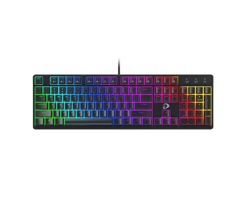 Клавиатура проводная Dareu EK1280s Black (черный), подсветка Rainbow, D-свитчи Red, раскладка клавиатуры ENG/RUS