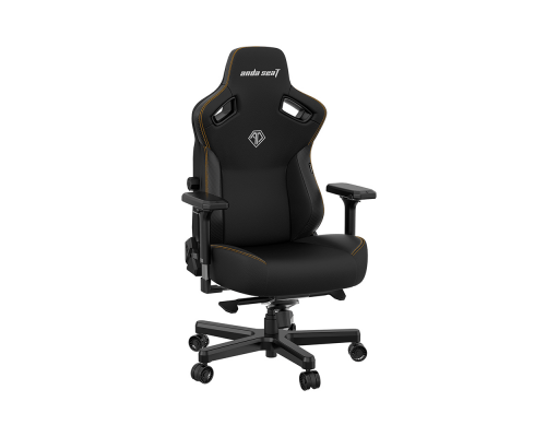 Кресло игровое Anda Seat Kaiser 3, цвет чёрный, размер L (120кг), материал ПВХ (модель AD12)