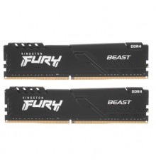 Модуль памяти Kingston KF432C16BBK2/32 FURY Beast Black 32GB Kit (2x16GB), DDR4-3200, CL16 DIMM, 2Gx8                                                                                                                                                     