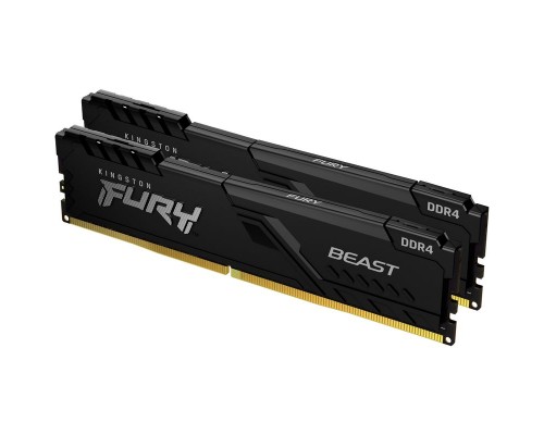 Модуль памяти Kingston KF432C16BBK2/16 FURY Beast Black 16GB Kit (2x8GB), DDR4-3200, CL16 DIMM, 1Gx8