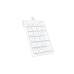 Клавиатура проводная Dareu LK22 White (белый), цифровой блок (Numpad)