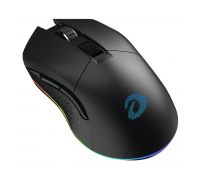 Мышь игровая беспроводная Dareu EM901X Black (черный), DPI 400/800/1600/3200/6400/12000, подключение: проводное+2.4GHz, подсветка RGB, с зарядной станцией, встроенный аккумулятор 930mAh, размер 124x67x39мм                                             