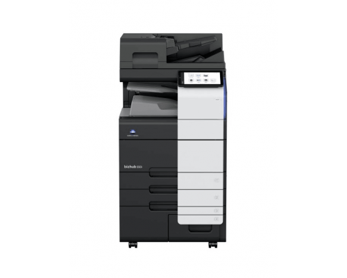 МФУ Konica-Minolta bizhub 550i (А3, ч/б, 55 ppm, 8GB, SSD 256GB, Duplex, Dual Scan DF, Gigabit Ethernet, лотки 2х500л, без тонера), обязат. установка специалистом АСЦ