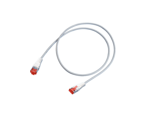 Коммутационный кабель Cat.6A ISO, S/FTP, 4P, LSFRZH, gray, RJ45/s-RJ45/s, 3.0 m