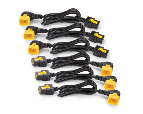 Power Cord Kit (6 ea), Locking, C19 to C20 (90 Degree), 0.6m