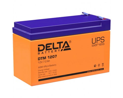 Аккумулятор Delta 12V 7.2Ah (DTM 1207)