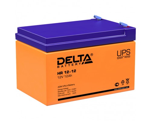 Аккумуляторная батарея Delta HR 12-12 (12Ah, 12V) для UPS