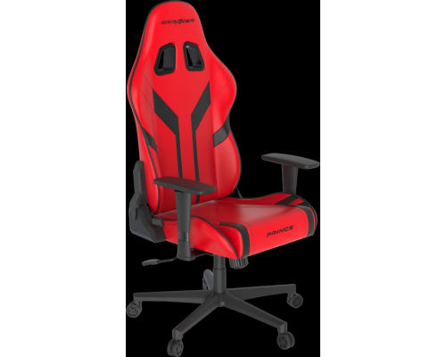 Компьютерное кресло/ Компьютерное кресло DXRacer Peak Prince up to 100kg/180cm, top gun, 3D armrest, leatherette, recline 135, 2' wheels, red black