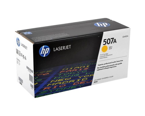 Оригинальный картридж hp CE402A № 507A жёлтый