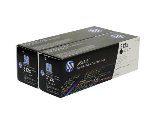 Оригинальный картридж hp CF380XD № 312X чёрный , двойная упаковка повышенной ёмкости