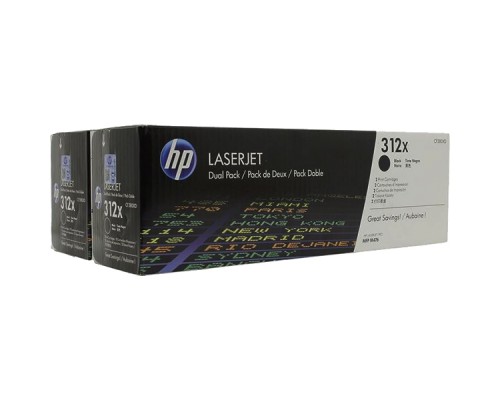 Оригинальный картридж hp CF380XD № 312X чёрный , двойная упаковка повышенной ёмкости