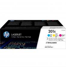 Тонер-картридж набор из 3 шт/ HP 201X 3-pack High Yield Cyan/Magenta/Yellow Original LaserJet Toner Cartridges                                                                                                                                            