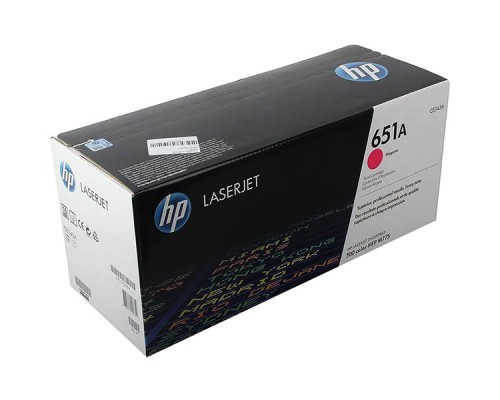 Оригинальный картридж hp CE343A № 651A пурпурный