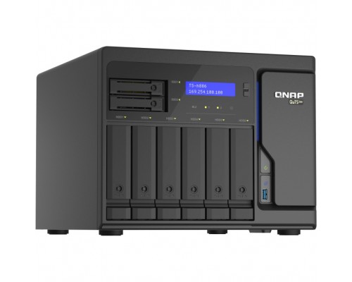 Сетевое хранилище Enterprise QNAP TS-h886-D1622-16G 8-Bay NAS Сетевое хранилище Enterprise QNAP TS-h886-D1622-16G 8-Bay NAS