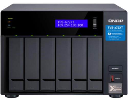 Сетевое хранилищеSMB QNAP TVS-672XT-i5-8G 6-Bay NAS