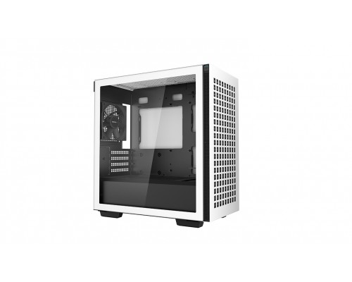 Корпус Deepcool CH370 WH без БП, боковое окно (закаленное стекло), белый, mATX