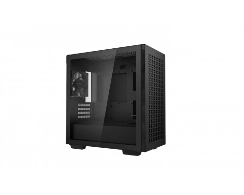 Корпус Deepcool CH370 без БП, боковое окно (закаленное стекло), черный, mATX