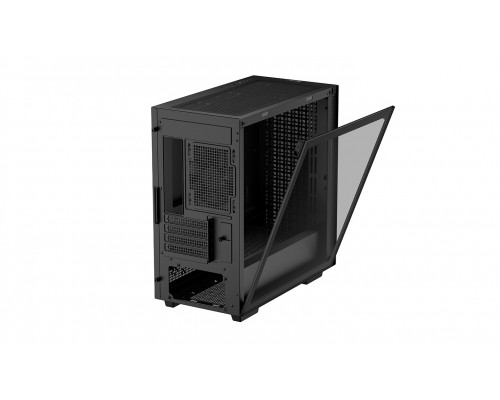 Корпус Deepcool CH370 без БП, боковое окно (закаленное стекло), черный, mATX