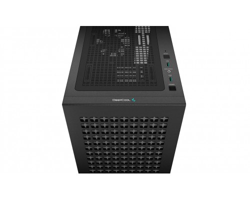 Корпус Deepcool CH370 без БП, боковое окно (закаленное стекло), черный, mATX