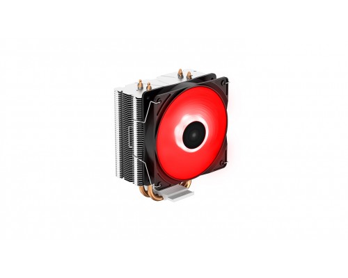 Кулер DEEPCOOL GAMMAXX 400 V2 RED LGA1700/1200/115X/AM5/AM4 (20шт/кор, TDP 180Вт, PWM, Red Led Fan 120mm, 4 тепл. трубки прямого контакта ) RET